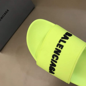 BALENCIAGA RUBBER LOGO POOL SLIDE SANDALS - BBS2