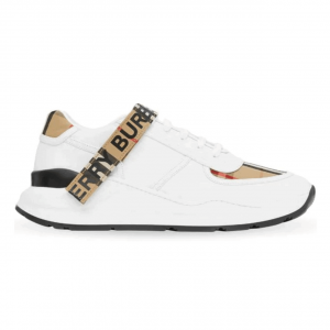 BURBERRY LOGO STRAP SNEAKERS - BBR55