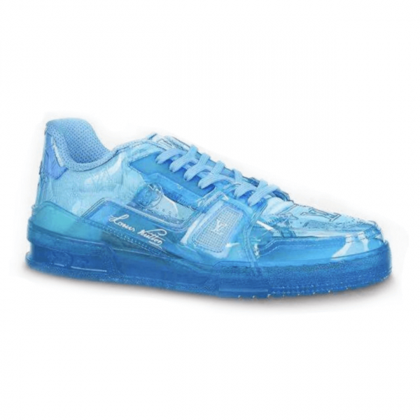 LOUIS VUITTON TRAINER SNEAKER IN BLUE - LV282