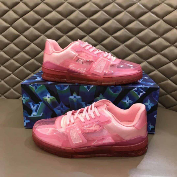 LOUIS VUITTON TRAINER SNEAKER IN ROSE - LV283