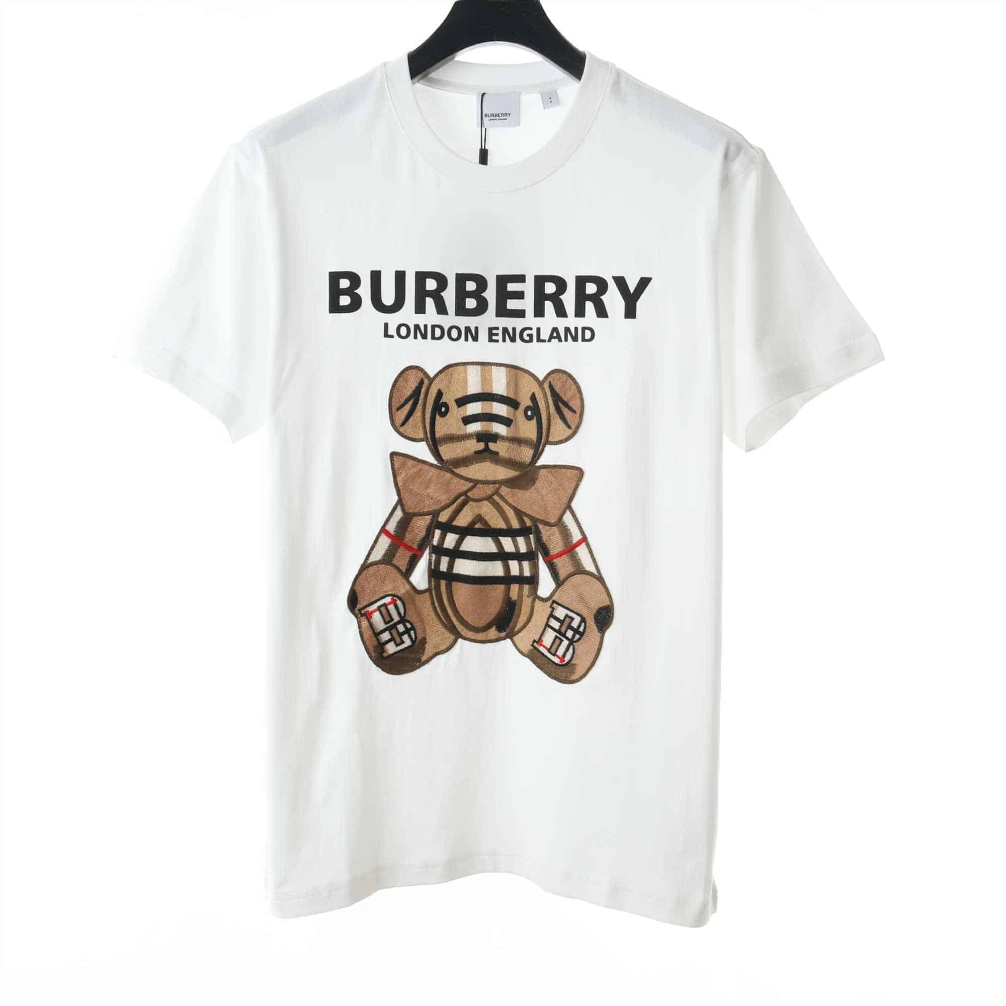 Burberry Teddy Bear Embroidered Logo T-shirt - BBRS13 - We Replica 