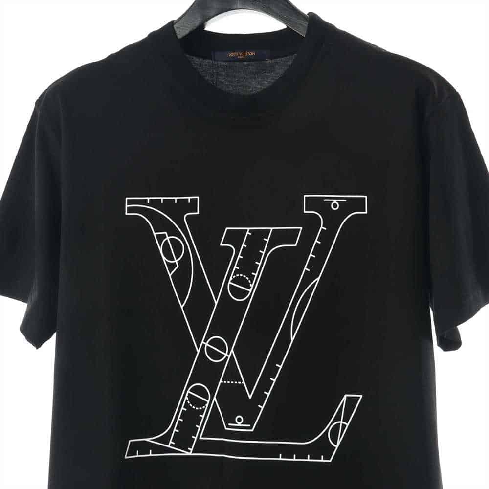気軽に返品 ルイヴィトン NBAバスケットボールレターオーバーシャツ 1A8WQQ Tシャツ/カットソー(半袖/袖なし)