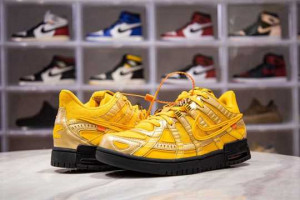 NIKE AIR RUBBER DUNK OFF-WHITE UNIVERSITY GOLD - NK34