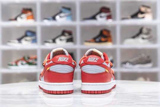 NIKE DUNK LOW OFF-WHITE UNIVERSITY RED - NK28
