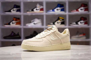 NIKEX STUSSY AIR FORCE 1 LOW SNEAKERS CZ9084-001 - NK31