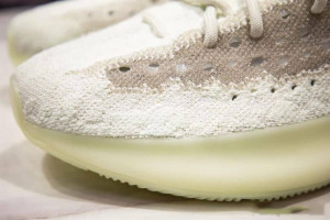 WHITE ADIDAS YEEZY BOOST 380 CALCITE GLOW SNEAKERS - AD27