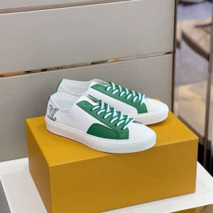 Louis Vuitton Tattoo Sneakers Green Grained Calf Leather - LSVT114