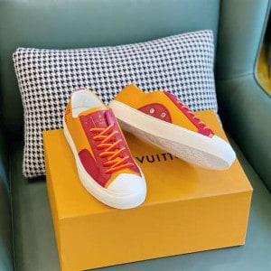 Louis Vuitton Tattoo Sneakers Yellow Grained Calf Leather - LSVT112