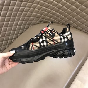 BURBERRY VINTAGE CHECK COTTON AUTHUR SNEAKERS - BBR024