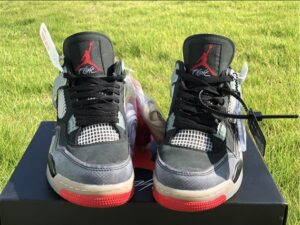 Off-White x Air Jordan 4 Bred - AJH117