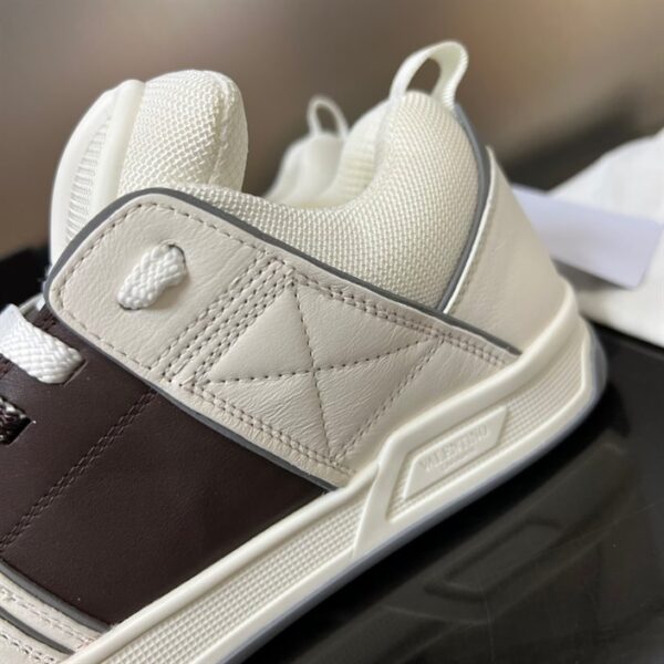 OPEN SKATE CALFSKIN AND FABRIC SNEAKER - VLS020