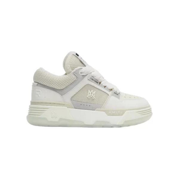 AMIRI EMBOSSED-LOGO LEATHER SNEAKERS - AM016