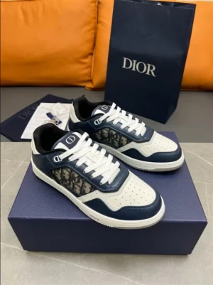 B27 LOW-TOP SNEAKER BLUE, CREAM AND DIOR GRAY - CDO93