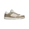 B27 LOW-TOP SNEAKER KHAKI AND CREAM SMOOTH CALFSKIN WITH CREAM DIOR OBLIQUE GALAXY LEATHER - CDO96