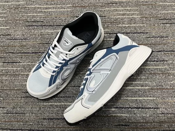 B30 SNEAKER LIGHT BLUE MESH AND BLUE GRAY AND WHITE TECHNICAL FABRIC - CD114