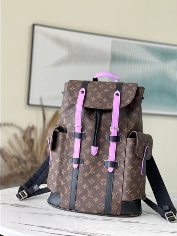 LOUIS VUITTON CHRISTOPHER PM BACKPACK MONOGRAM MACASSAR CANVAS - WLM529