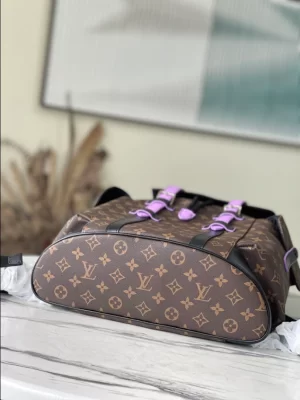 LOUIS VUITTON CHRISTOPHER PM BACKPACK MONOGRAM MACASSAR CANVAS - WLM529