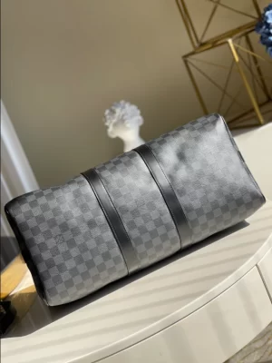 LOUIS VUITTON KEEPALL BANDOULIÈRE 45 DAMIER GRAPHITE CANVAS - WLM546