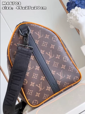 LOUIS VUITTON KEEPALL BANDOULIÈRE 45 MONOGRAM MACASSAR CANVAS - WLM543