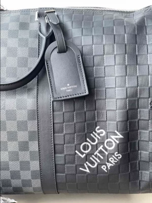 LOUIS VUITTON KEEPALL BANDOULIÈRE 50 BAG DAMIER INFINI LEATHER - WLM539