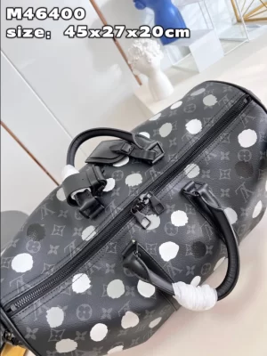 LV X YK BANDOULIÈRE KEEPALL 45 MONOGRAM ECLIPSE CANVAS - WLM548