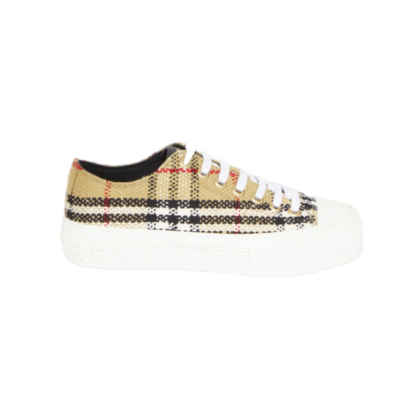 BURBERRY VINTAGE CHECK COTTON SNEAKERS - BBR121