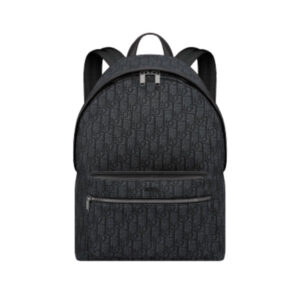 DIOR RIDER BACKPACK BLACK DIOR OBLIQUE JACQUARD - DR004