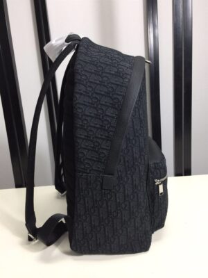 DIOR RIDER BACKPACK BLACK DIOR OBLIQUE JACQUARD - DR004