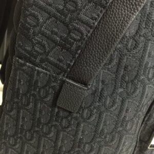 DIOR RIDER BACKPACK BLACK DIOR OBLIQUE JACQUARD - DR004