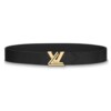 LOUIS VUITTON EPI LEATHER LV TWIST 40MM BELT M0068W BLACK - B0141