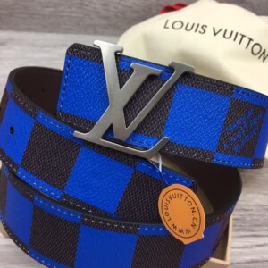 LOUIS VUITTON LV INITIALES 40MM REVERSIBLE BELT BLUE - B111