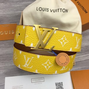 LOUIS VUITTON LV INITIALES 40MM REVERSIBLE BELT YELLOW - B0116