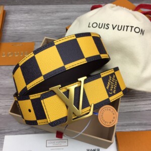 LOUIS VUITTON LV INITIALES 40MM REVERSIBLE BELT YELLOW - B115