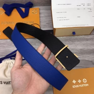 LOUIS VUITTON OPTIC 40MM REVERSIBLE BELT BLUEBLACK - B0136