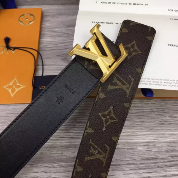 LOUIS VUITTON PYRAMIDE 40MM BELT IN BROWN - B126