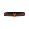 LOUIS VUITTON PYRAMIDE 40MM REVERSIBLE BELT MONOGRAM CANVAS RECTO SIDE - B0135