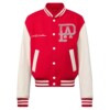 Louis Vuitton Mix Leather Varsity Blouson in red and white - LC003