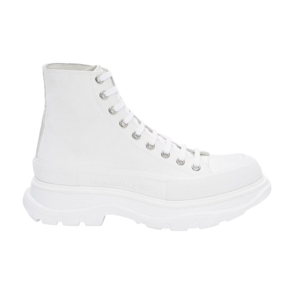 ALEXANDER MCQUEEN MEN'S TREAD SLICK BOOT IN WHITE - AM23