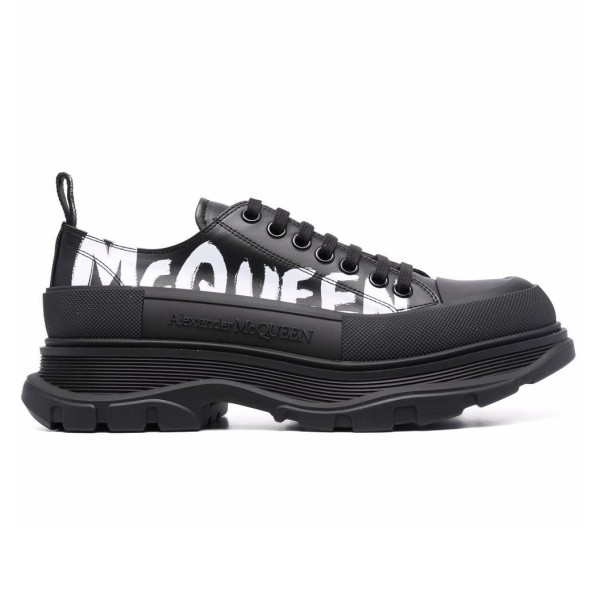 ALEXANDER MCQUEEN TREAD SLICK LACE-UP SNEAKERS - AM43