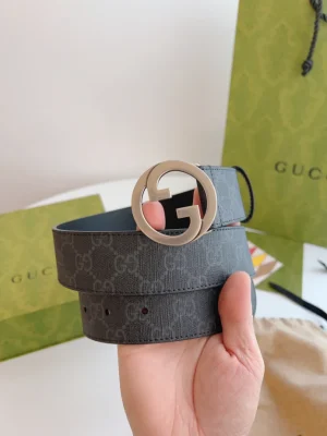 GUCCI BLONDIE BELT IN BLACK SUPREME - B0149