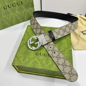 GUCCI SUPREME BELT WITH G BUCKLE - B0144