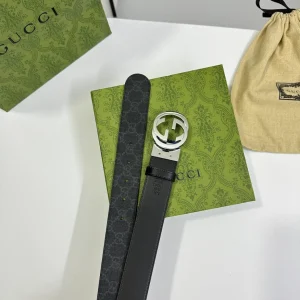 GUCCI SUPREME BELT WITH G BUCKLE - B019