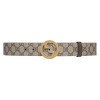 GUCCI BLONDIE BELT IN BEIGE AND EBONY SUPREME - B0146