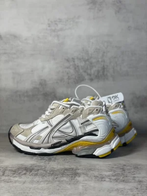 BALENCIAGA RUNNER SNEAKER IN GREY, WHITE, BLACK AND YELLOW - BB233