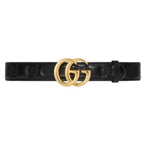 GG MARMONT MATELASSÉ WIDE BELT - B0186