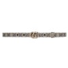 GG MARMONT THIN BELT BEIGE AND BLUE ORIGINAL GG CANVAS - B0181