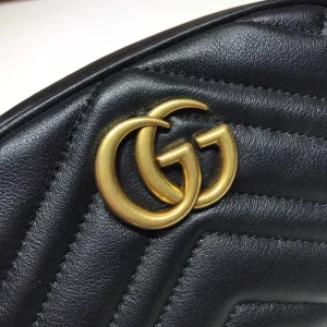 GUCCI GG MARMONT MATELASSE LEATHER BELT BAG - GC62