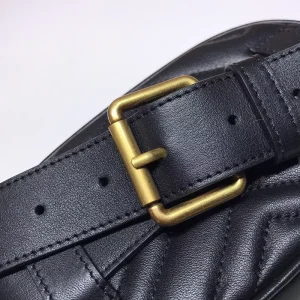 GUCCI GG MARMONT MATELASSE LEATHER BELT BAG - GC62