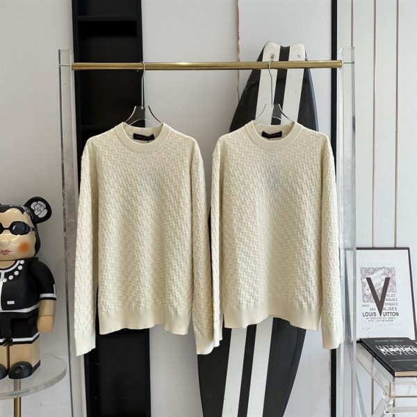 Louis Vuitton Damier Wool Long-Sleeved Crewneck - SLV015