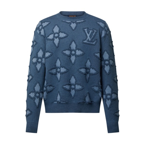 Louis Vuitton Textured Cotton Crewneck - SLV054